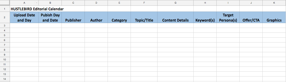 Content Calendar